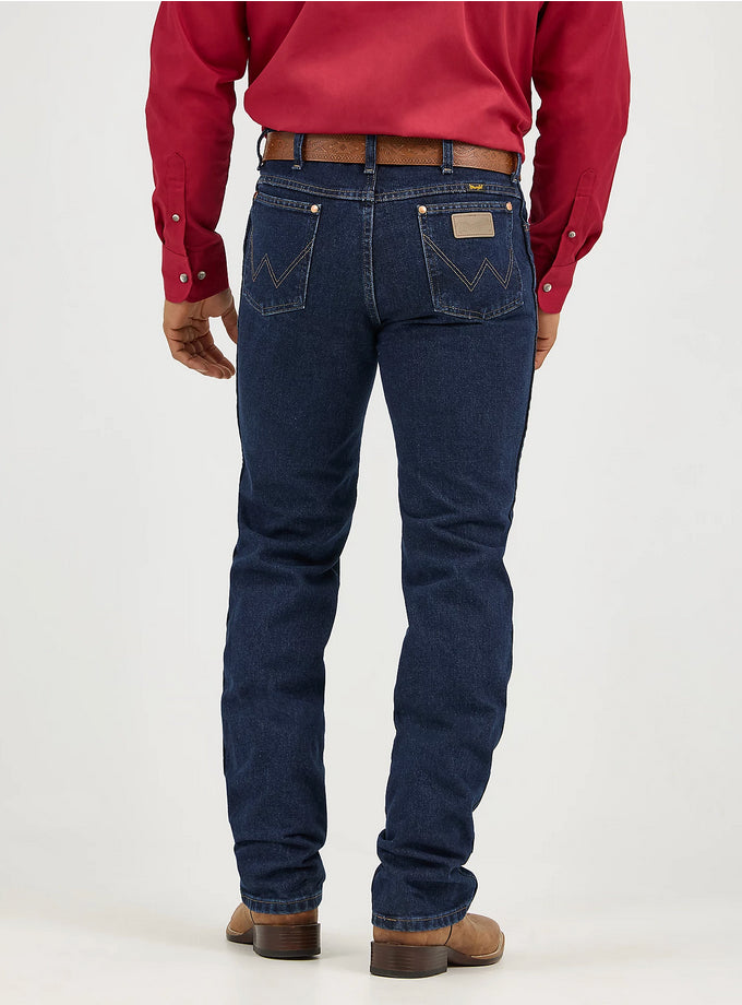 Wrangler Mens Cowboy Cut Slim Fit Jean - Dark Stone