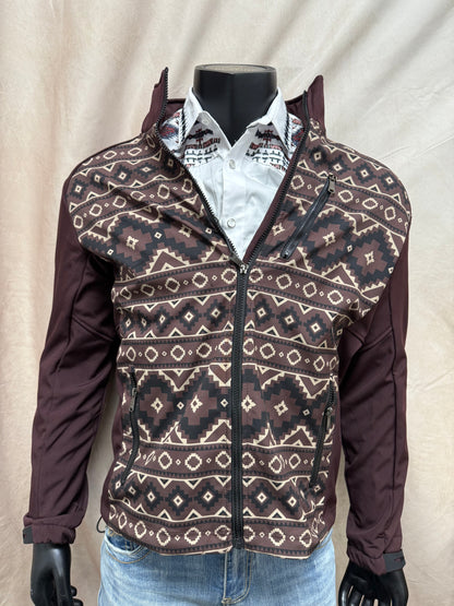 Platini Mens Aztec Sofshell Water-Resistant Jacket