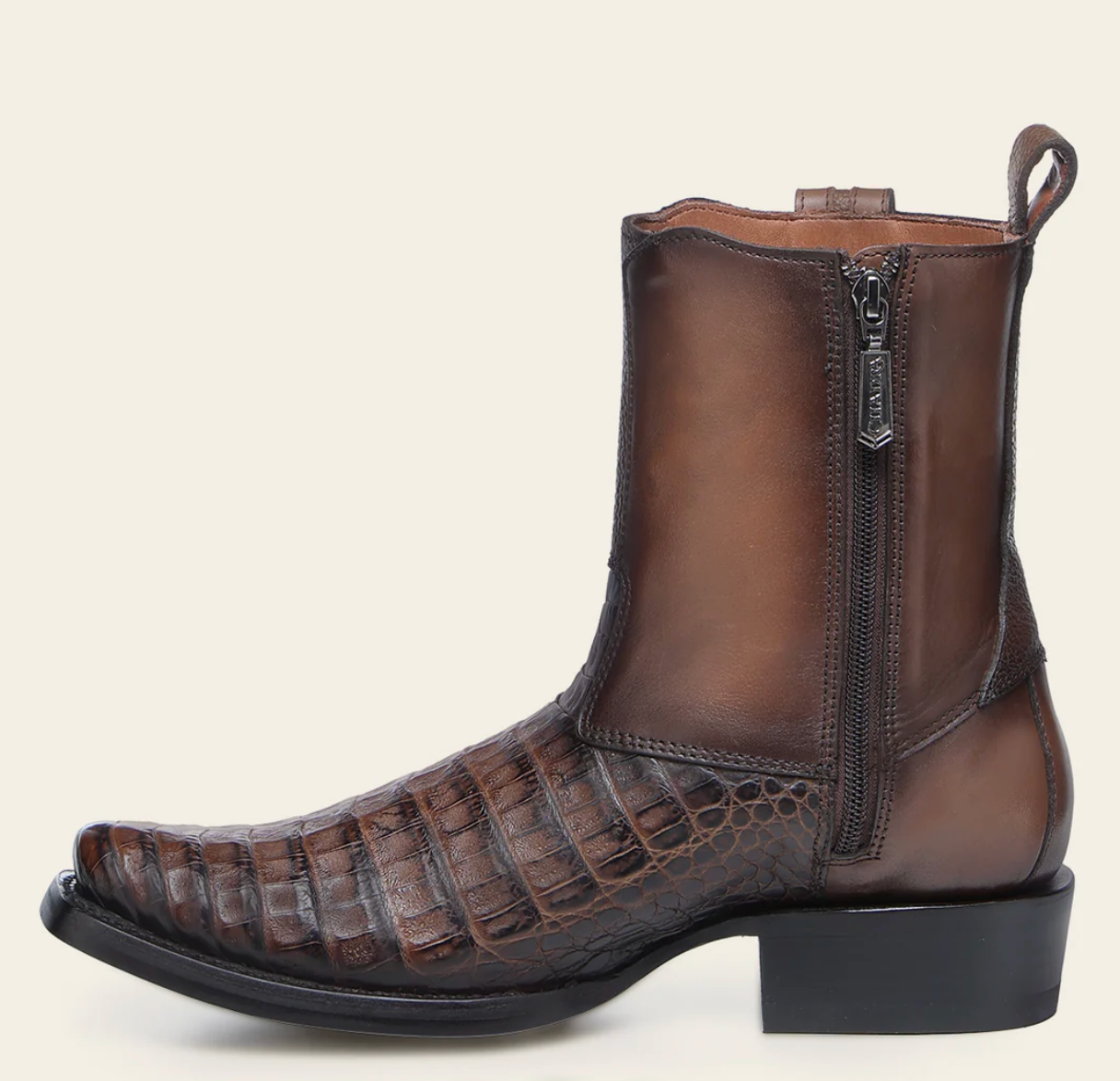Cuadra Mens Urban Caiman Ankle Boot - Honey