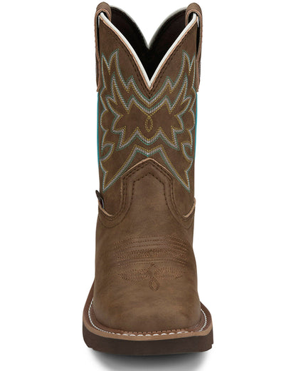 Justin Womens Low Shaft Sunny Chocolate Cowhide Boot GY9542