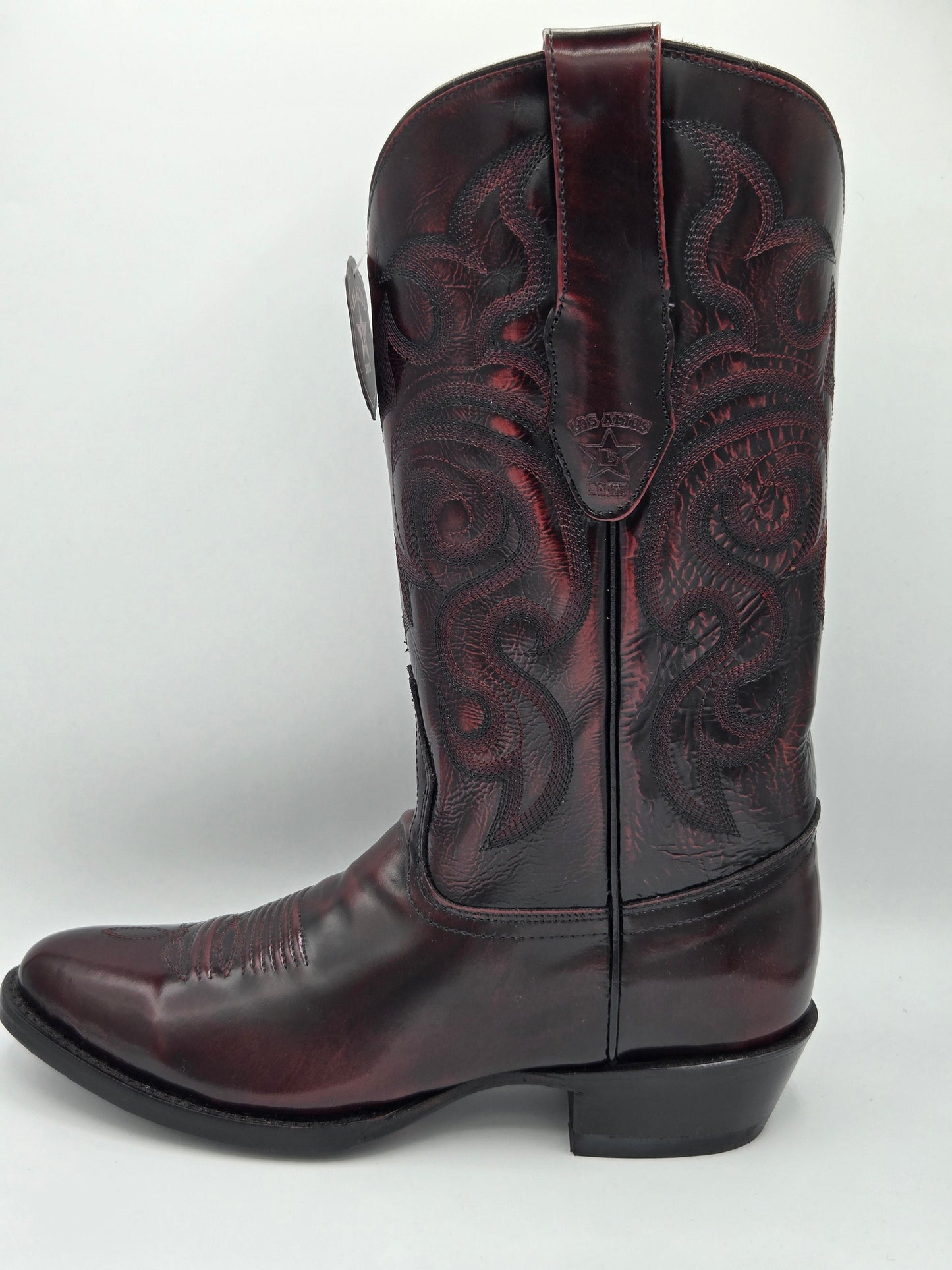 Los Altos Mens Camaleón Round Toe - Black Cherry