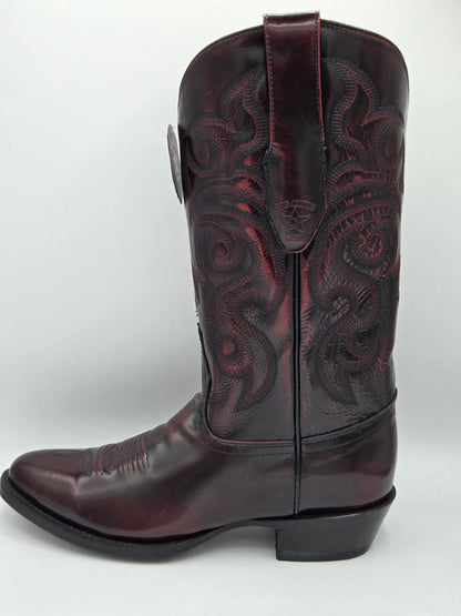 Los Altos Mens Camaleón Round Toe - Black Cherry