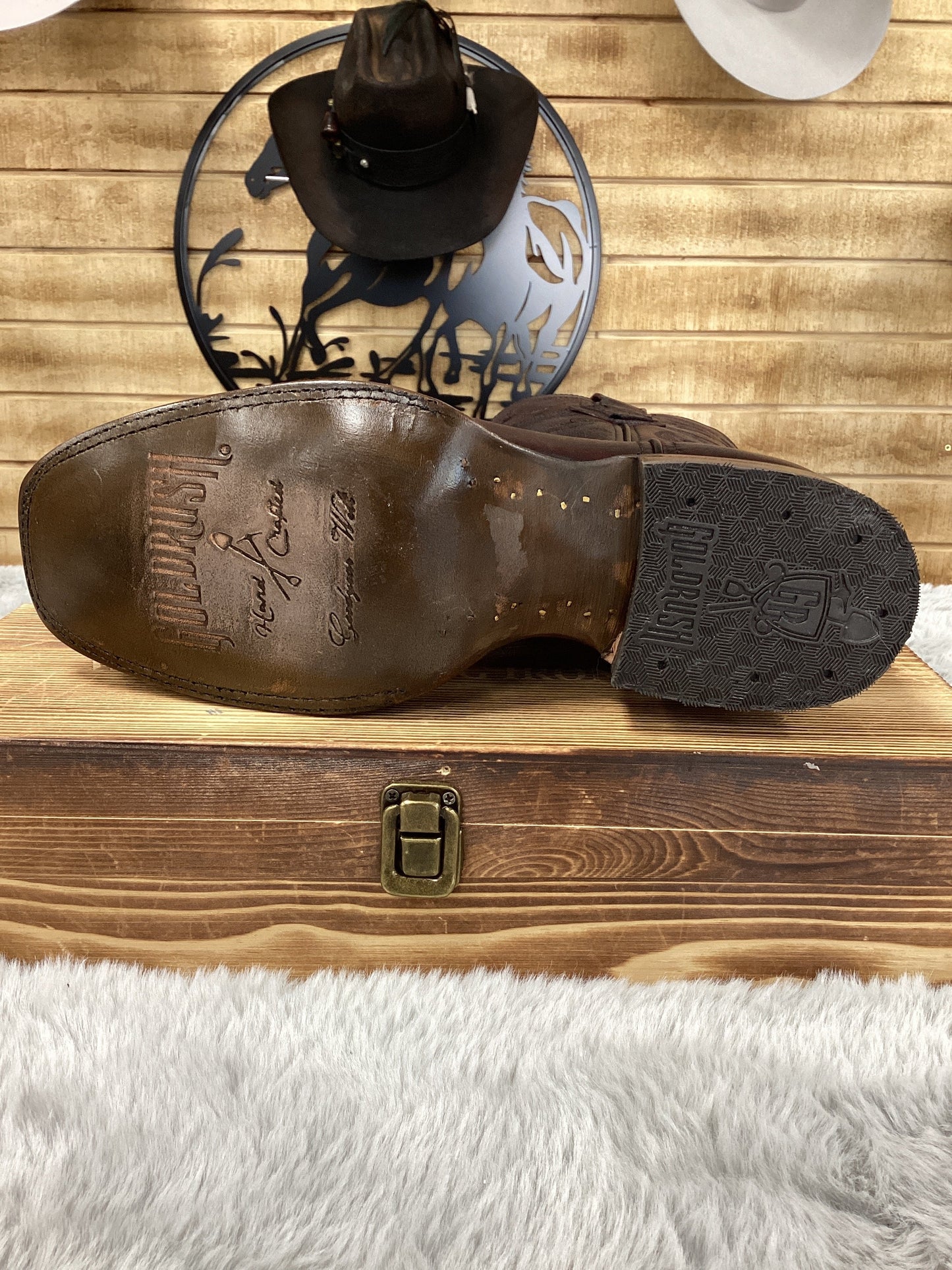 Goldrush Mens Rodeo Ariel Kenya Boot - Blackcherry 056