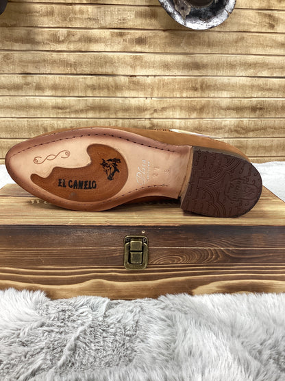 El Canelo Mens Charro Ankle Boot Nobuck - Honey