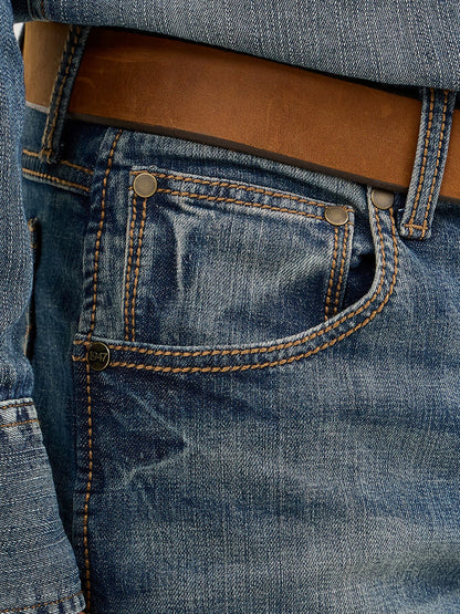 Wrangler Mens Retro Slim Straight Jeans (Bozeman)
