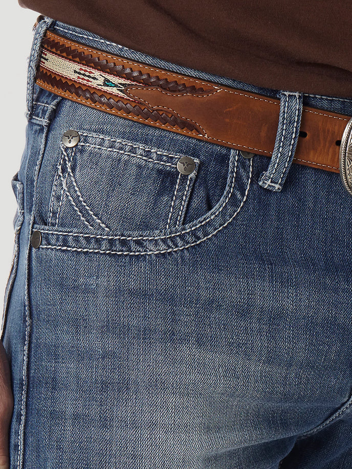 Wrangler Mens Vintage 20x No.42 Bootcut Jean -Light Blue