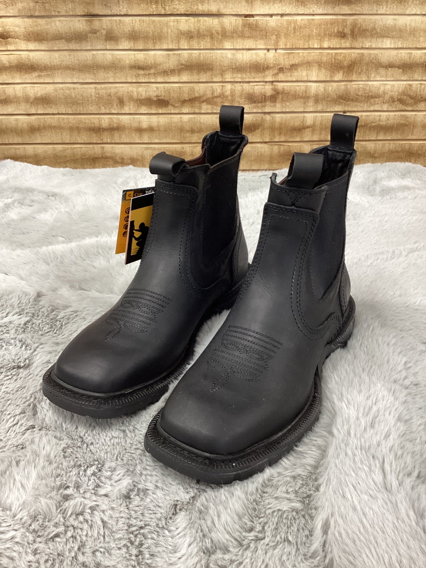 Cebu BC Thunder Chelsea Style Slip On Work Boot (Black)