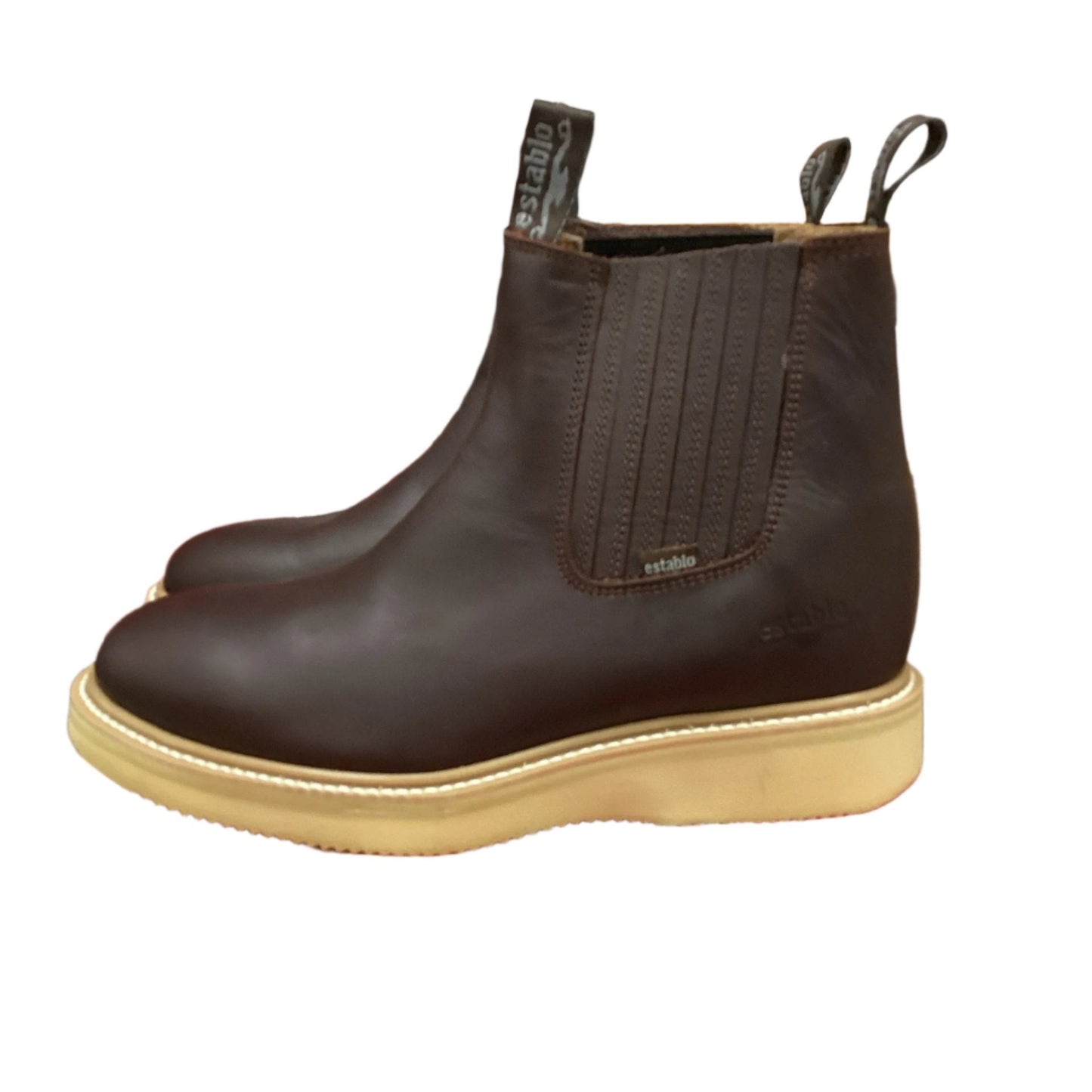 Establo MenS Pull On Ankle Work Boot - Shedron