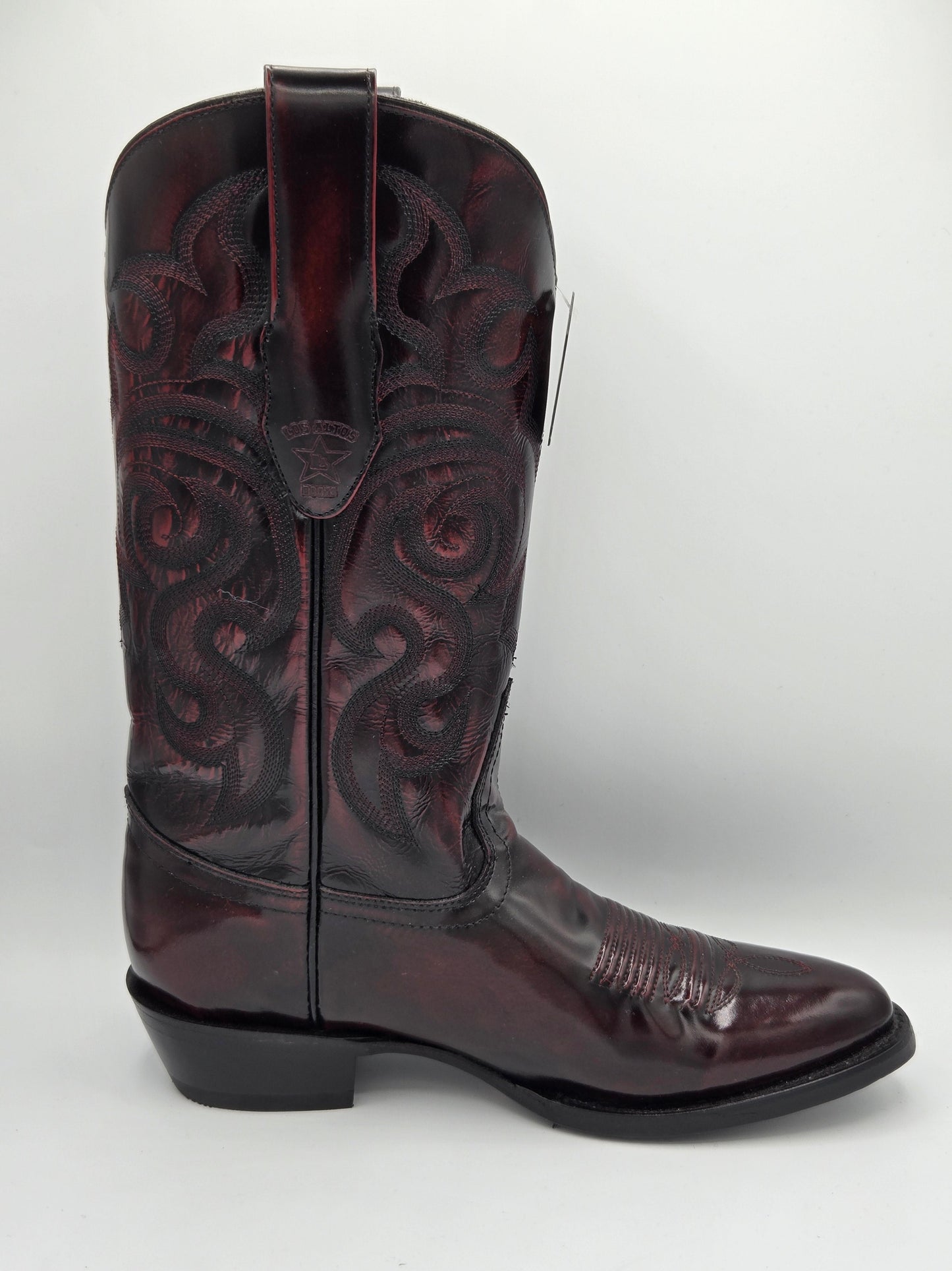 Los Altos Mens Camaleón Round Toe - Black Cherry