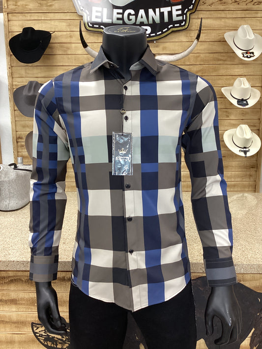 Contti Mens Plaid Shirt