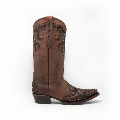 WildFlower WomenS Boot Cater Cognac Retro Cristal JD0013