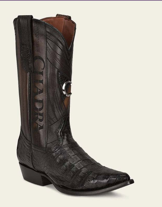 Cuadra Mens Caiman Snip Toe Boot - Black