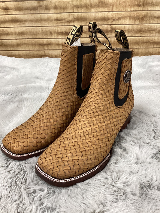 Diegos Boots Mens Ankle Boot Woven (Honey)