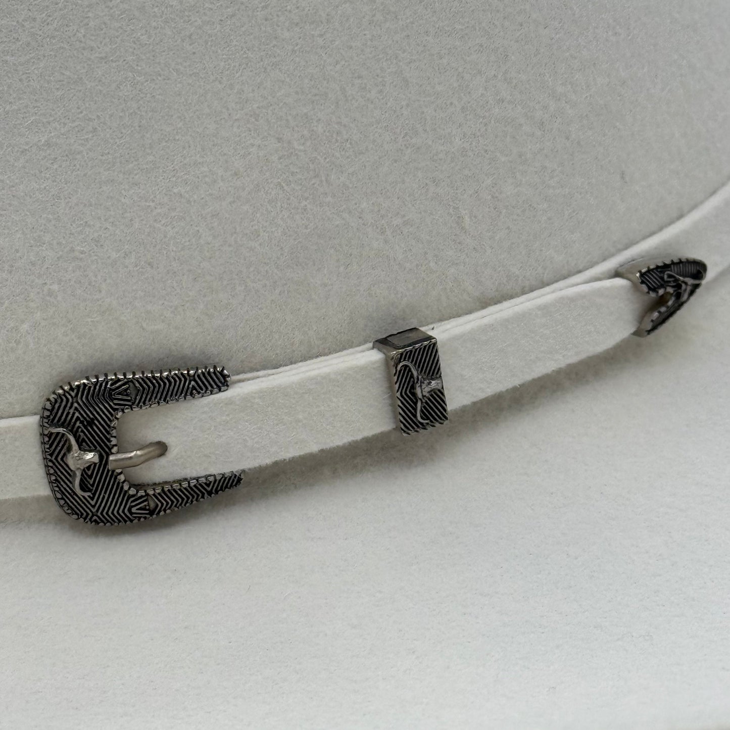 Cuernos Chuecos 6x Open Crown Wool Felt Hat (LEE DESCRIPCION, READ DESCRIPTION),  - Black Silverbelly