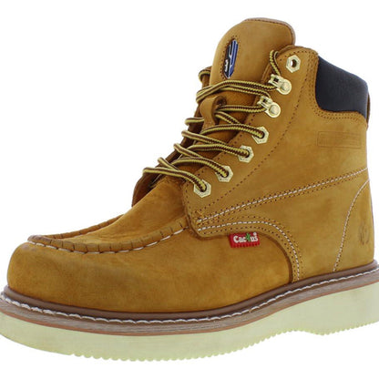 Cactus Mens Moc Toe Work Boot - Tan 611M