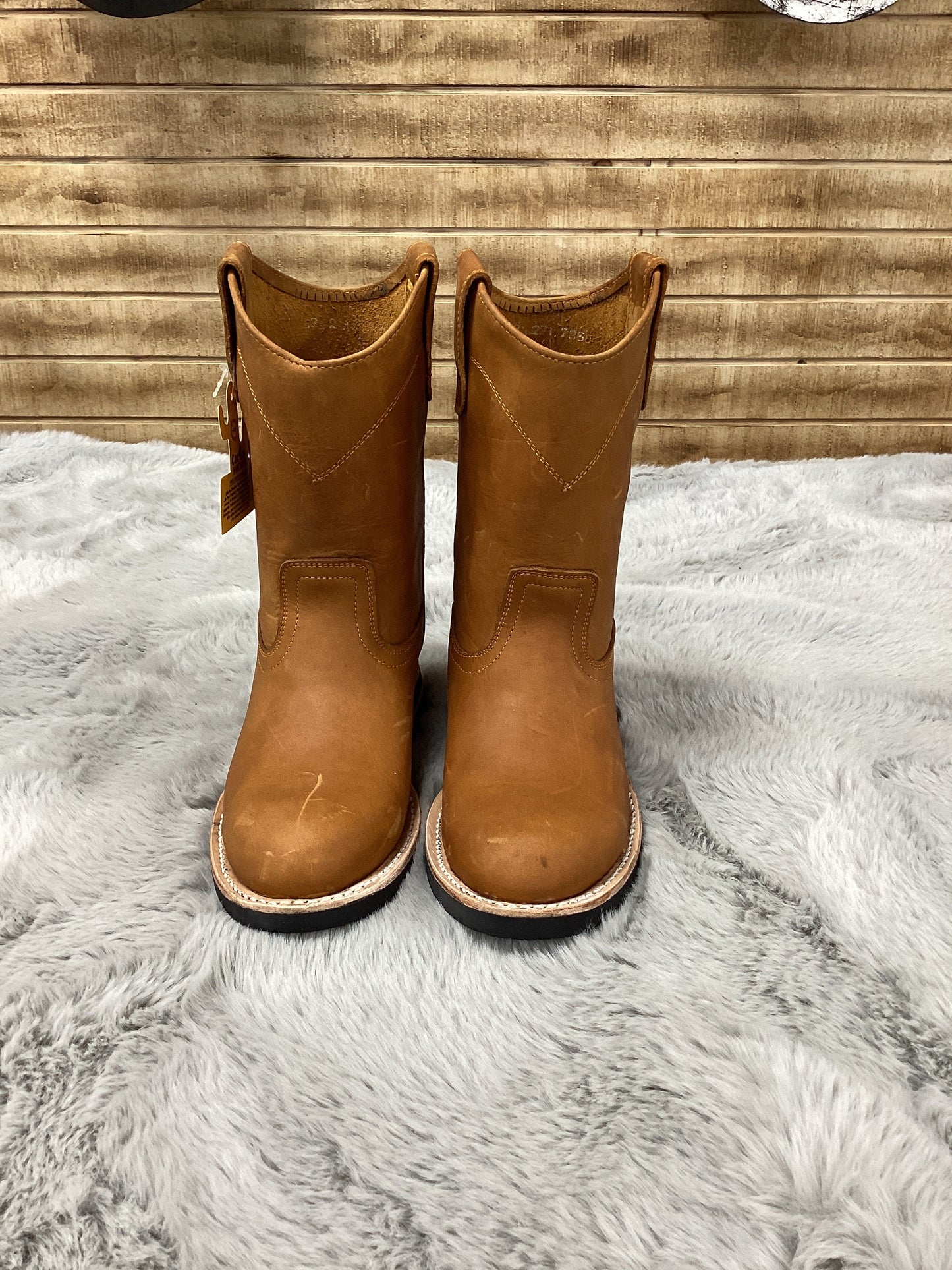 Cactus Mens Wellington Work Boot - Light brown 7850