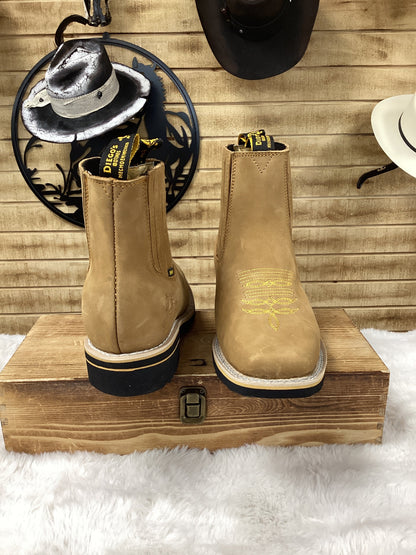 Diegos Boots Mens Botin Charro -Tabaco