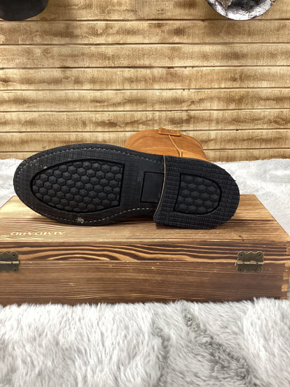 Cactus Mens Wellington Work Boot - Light brown 7850