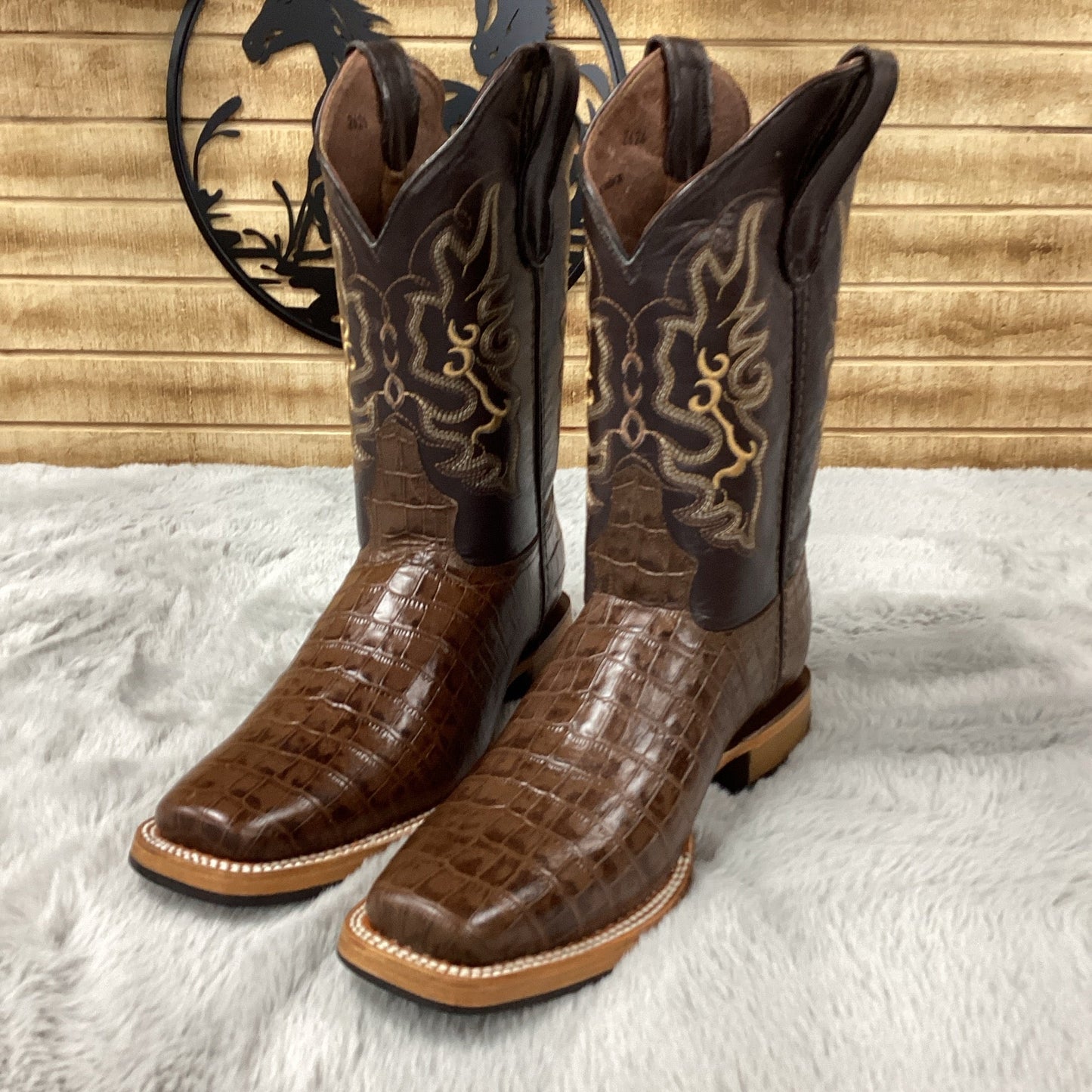 White Diamond MenS Boot Coco Belly rodeo (Brown)
