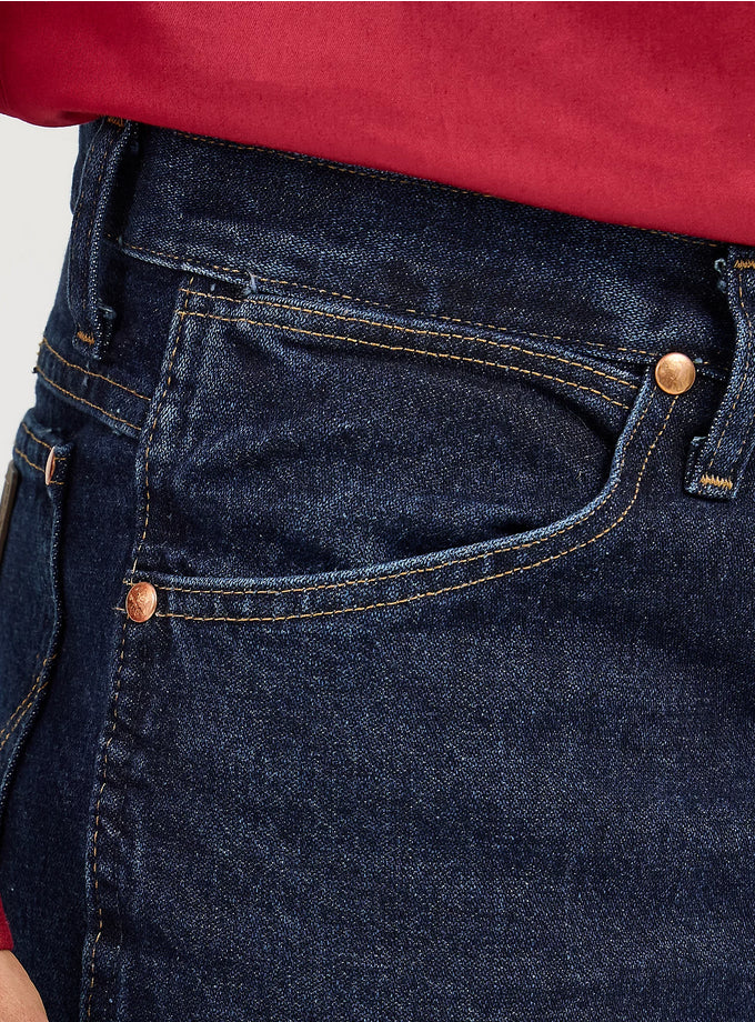 Wrangler Mens Cowboy Cut Slim Fit Jean - Dark Stone