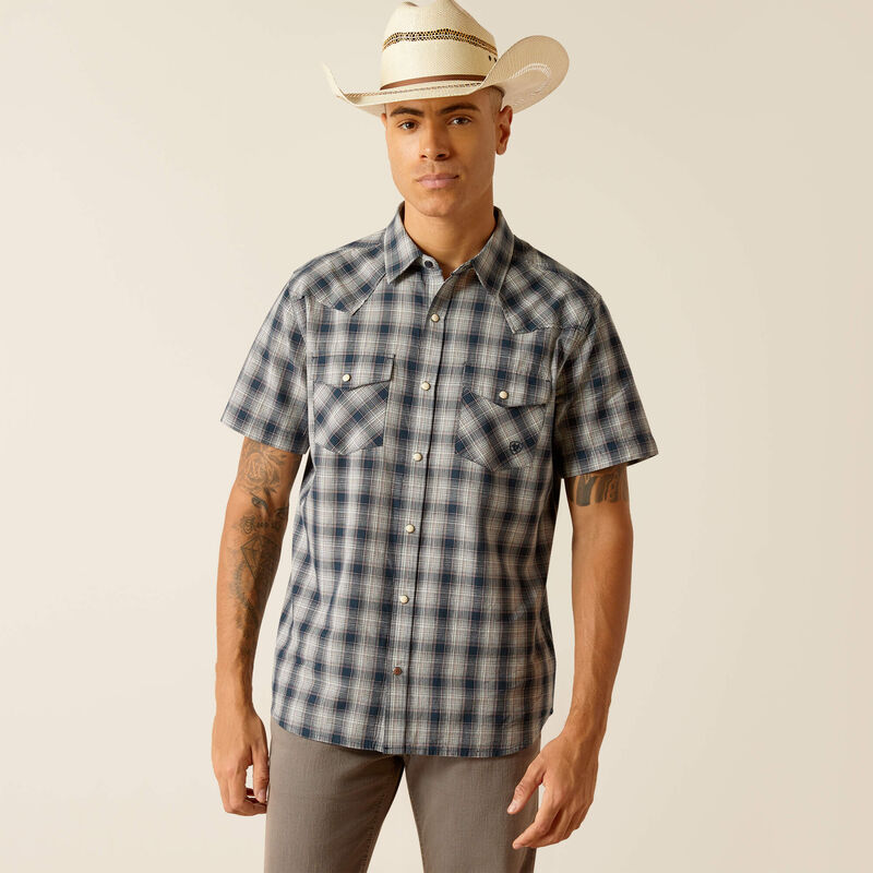 Ariat Mens Haven Retro Fit Shirt - Deep Pond