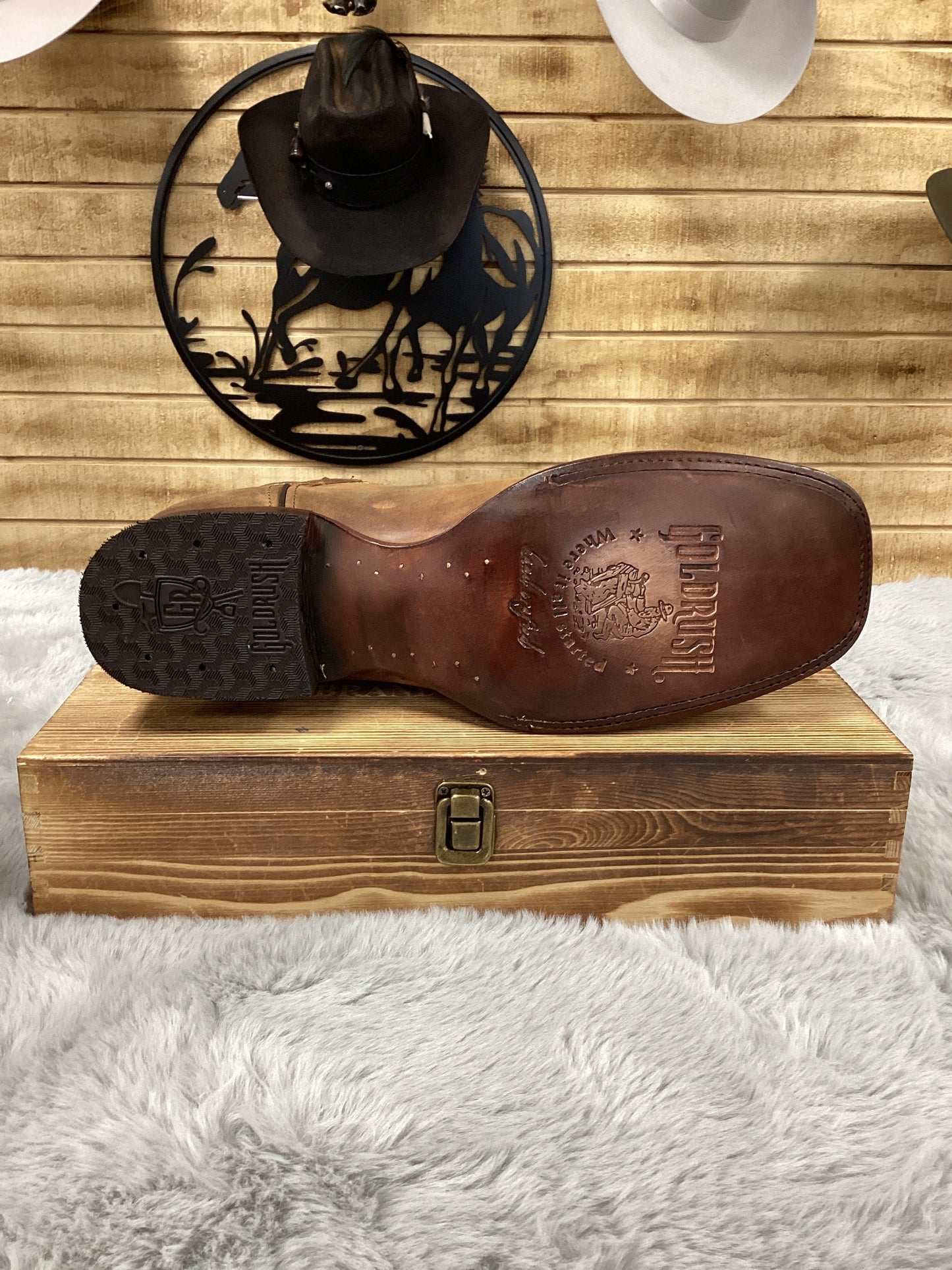 Goldrush Mens Mikael Volcano Arena Cuero Boot - Brown DI132