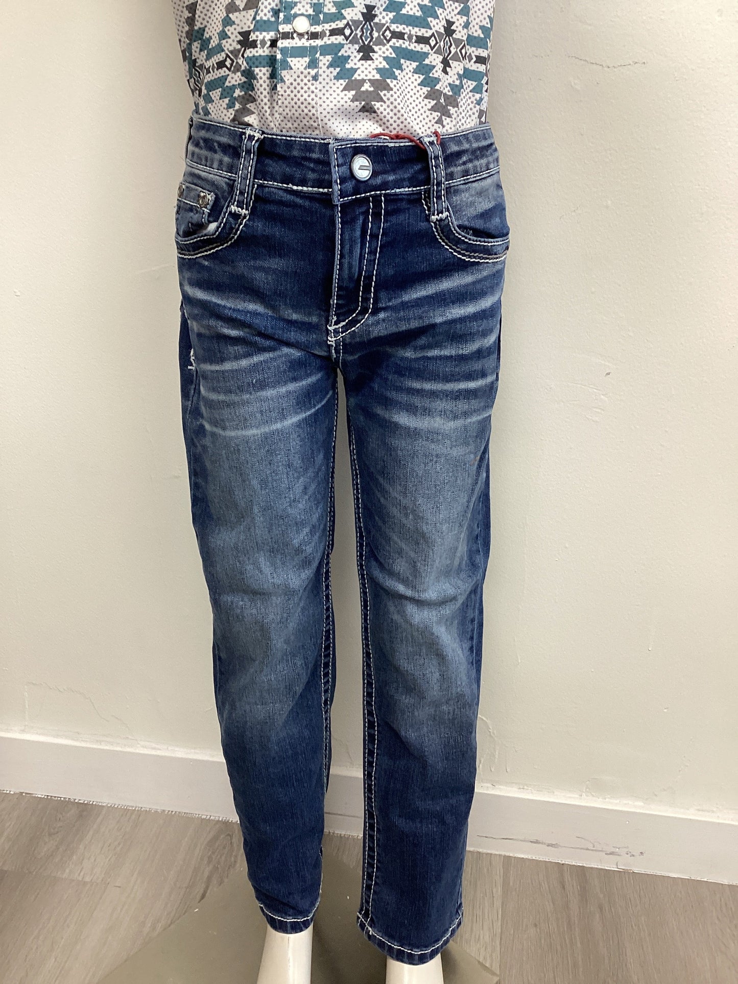 Lamasini Boys Med Blue Modern Boot ID 3494