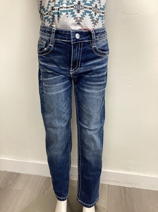 Lamasini Boys Med Blue Modern Boot ID 3494