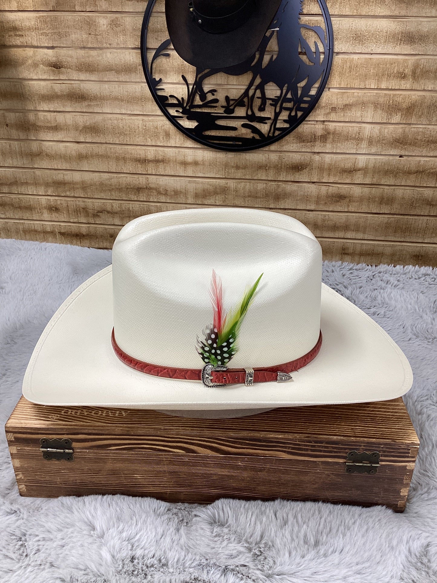 Cuernos Chuecos 150x Ranchera Shantung Hat