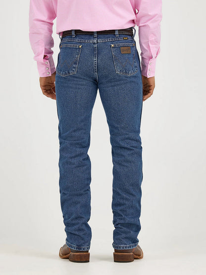 Wrangler Mens Premium Performance Cowboy Cut Slim Fit Jean -Dark Stone