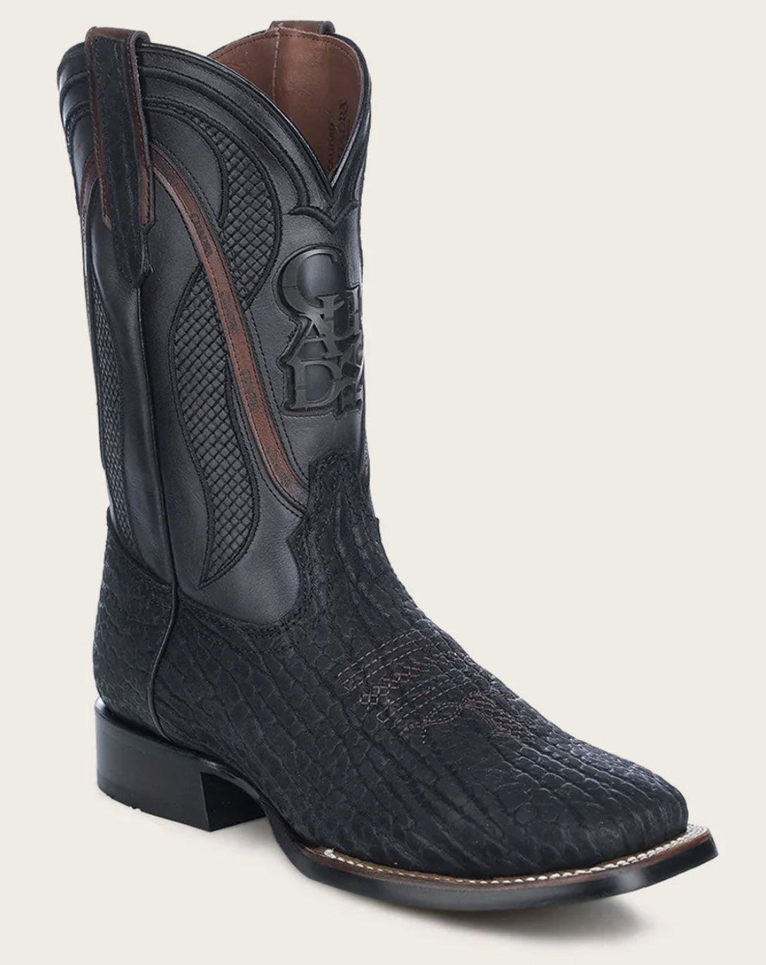 Cuadra Mens Bovine Rodeo Style Boot - Black