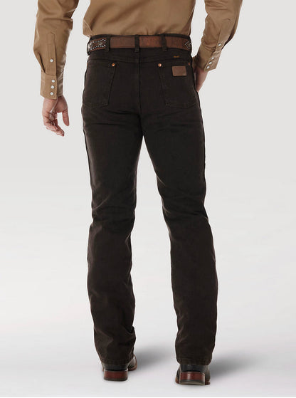 Wrangler Mens Cowboy Cut Slim Fit Jean - Black Chocolate