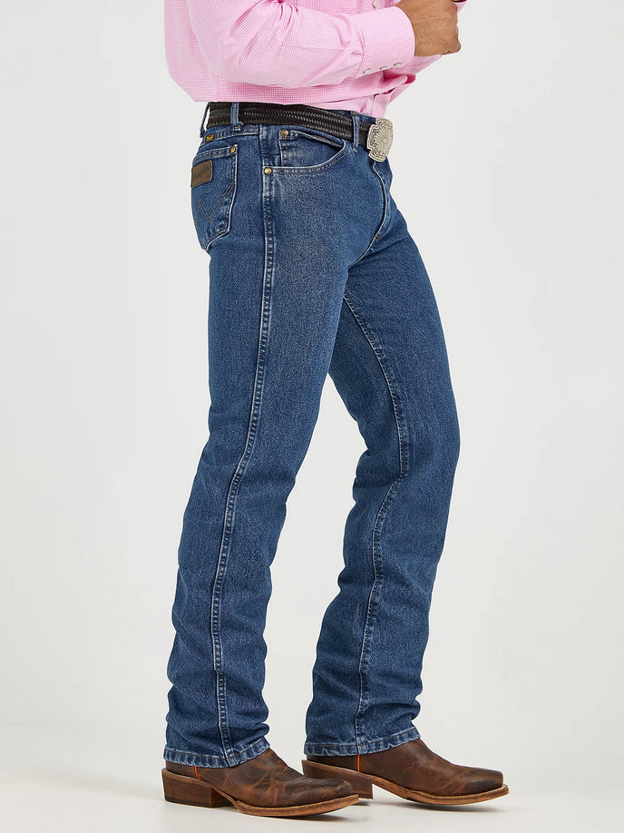 Wrangler Mens Premium Performance Cowboy Cut Slim Fit Jean -Dark Stone