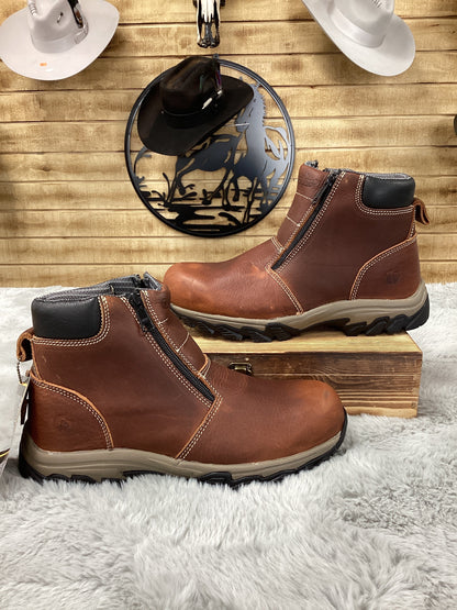 Cactus Mens Zipper Work Boot (Brown)6062