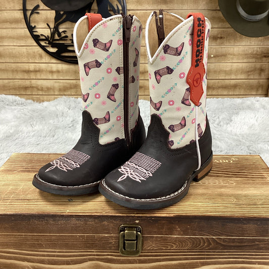 Hooch Kids Boot Pattern Boot - Black
