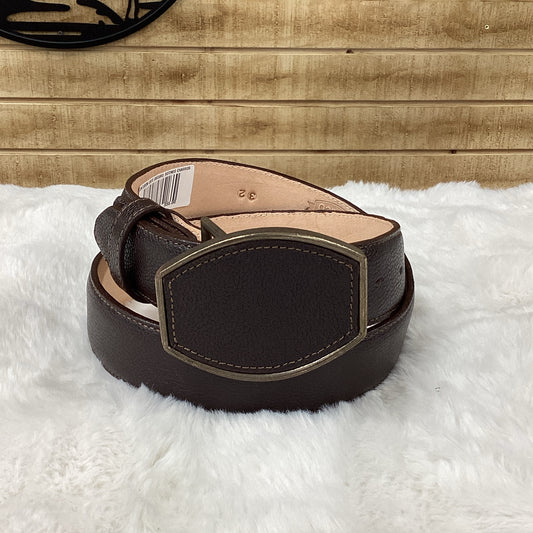Denver Deer Print Belt - Dark Brown