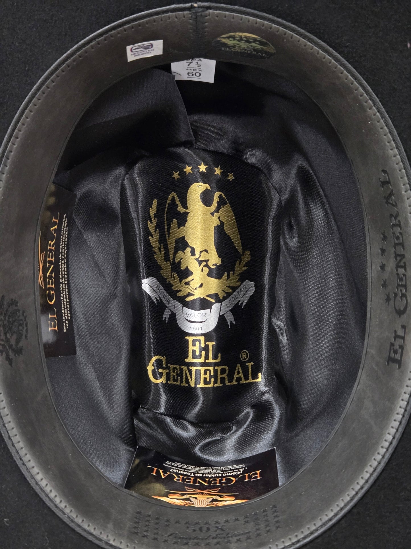El General 50x Toro Felt Hat Texana - Black