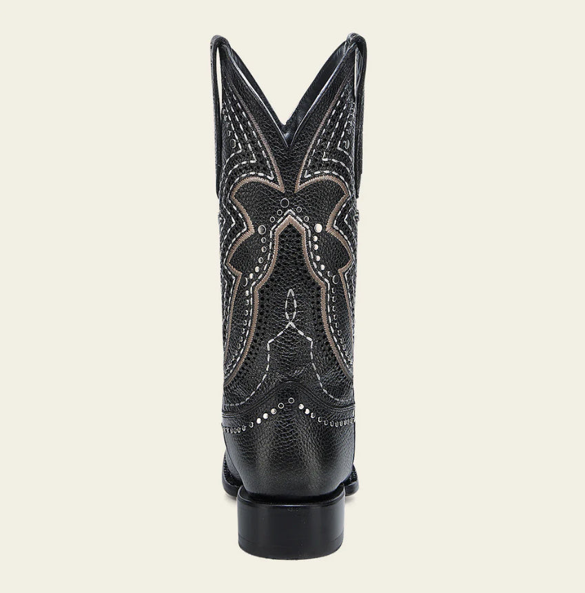 Cuadra Womens Embroidered and Studded Rodeo Boots