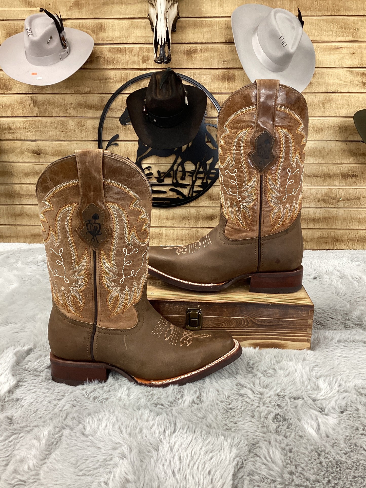Goldrush MenS Boot Crazy Tabaco Hule 044