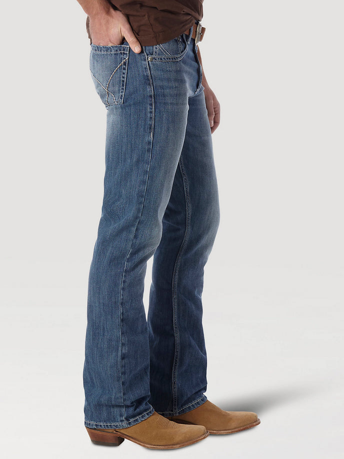 Wrangler Mens Vintage 20x No.42 Bootcut Jean -Light Blue