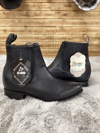 El Canelo Mens Charro Ankle Boot - Atlas Black