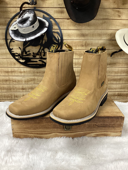 Diegos Boots Mens Botin Charro -Tabaco