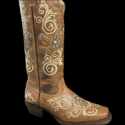 Gold Edition WomenS Boot Laser 3 with Flowers Camperita (Honey) 5887