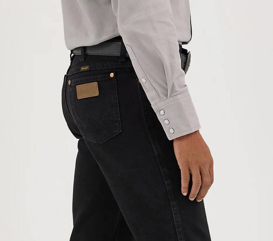 Wrangler Mens Cowboy Cut Slim Fit (Shadow Black)