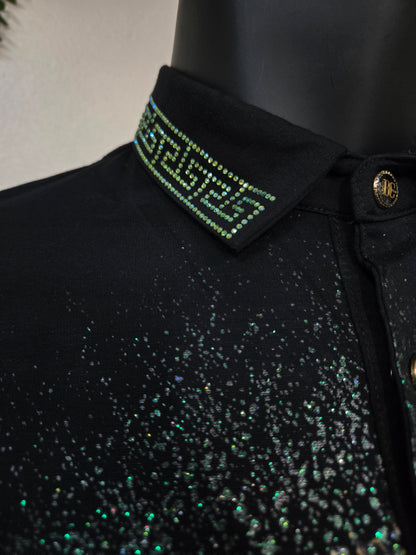 Men San Judas Print Polo Shirt
