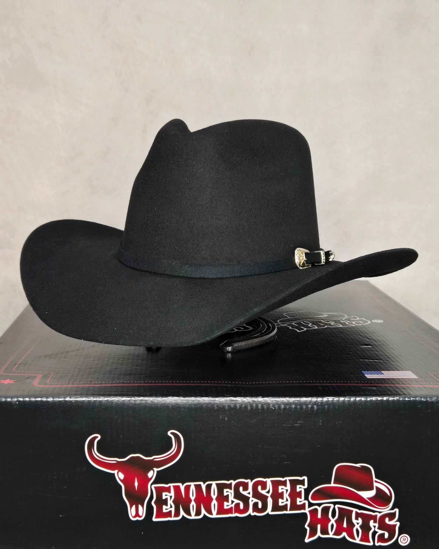 Tennessee Hats 6X Indiana Alta Texana Wool Felt Hat -Black