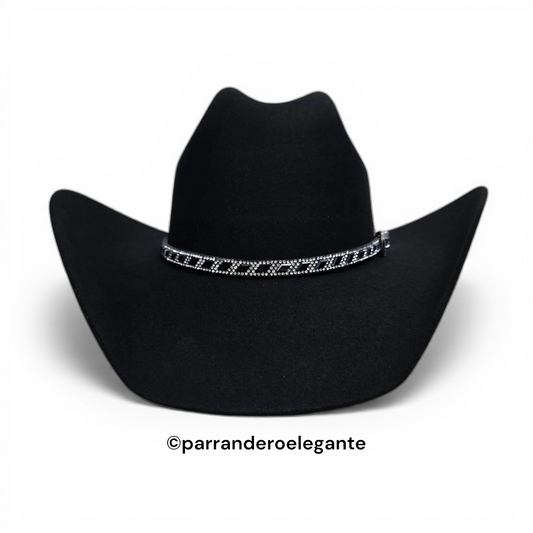 Chrome Vaquero Wool/Lana Felt Texana - Black