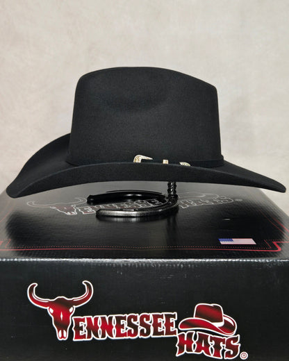 Tennessee Hats 6X Indiana Alta Texana Wool Felt Hat -Black