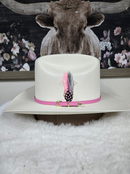 Coquette Sinaloa Telar Sombrero Hat - Guadalupana Pink