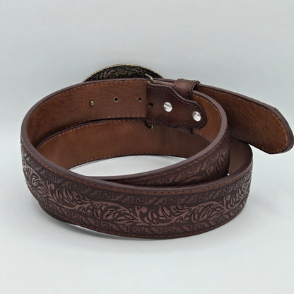 Del Cesar Lasered Vine Design-Brown